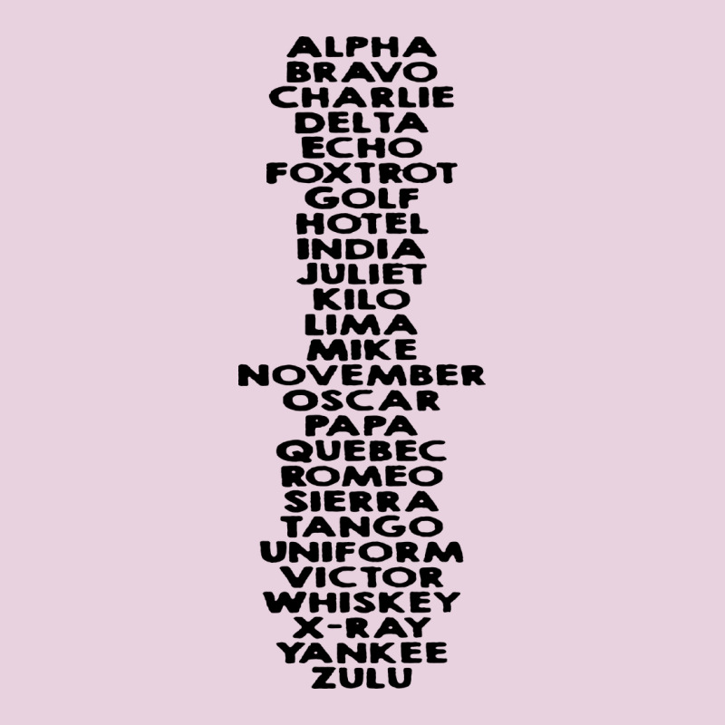 Phonetic Alphabet Ladies Tee by artisFamous | Teevron