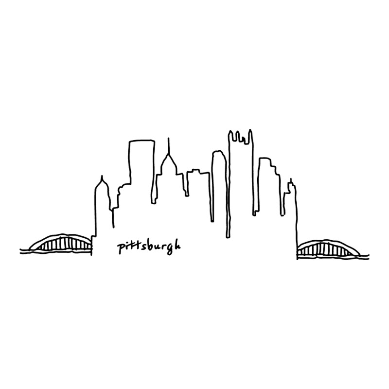 Pittsburgh Skyline City Ladies Tee by artisFamous | Teevron