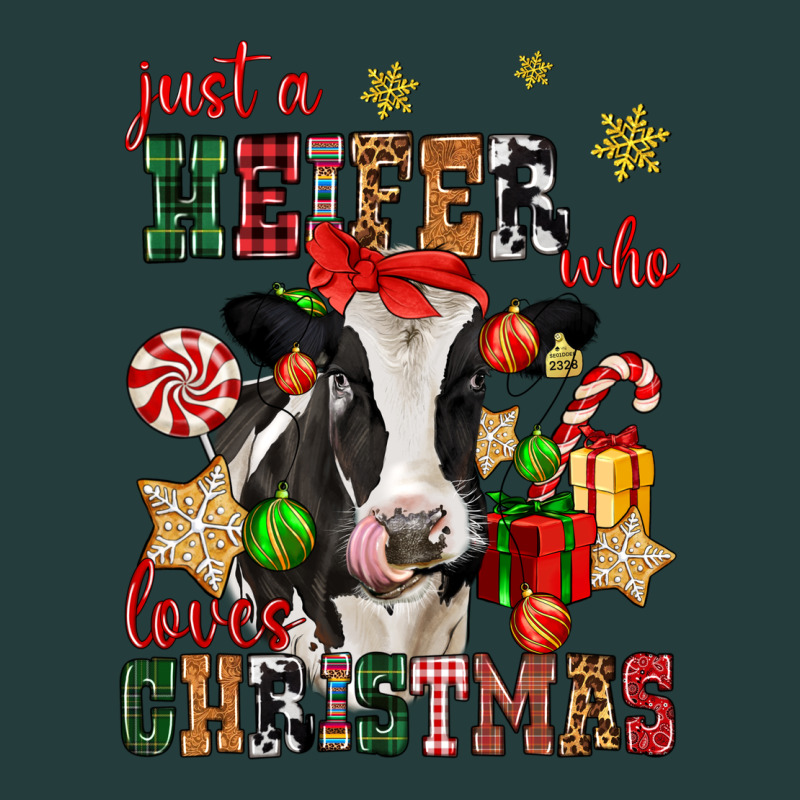 Just A Heifer Who Loves Christmas Cow Classic Tee by CowGirlArtShop | Teevron