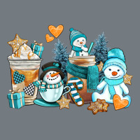 Winter Snowman Coffee Cups Heavyweight Sweatshirt | Teevron