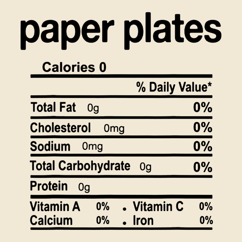 Paper Plates Nutrition Facts Funny Thanksgiving Christmas Ladies Tee by artisFamous | Teevron