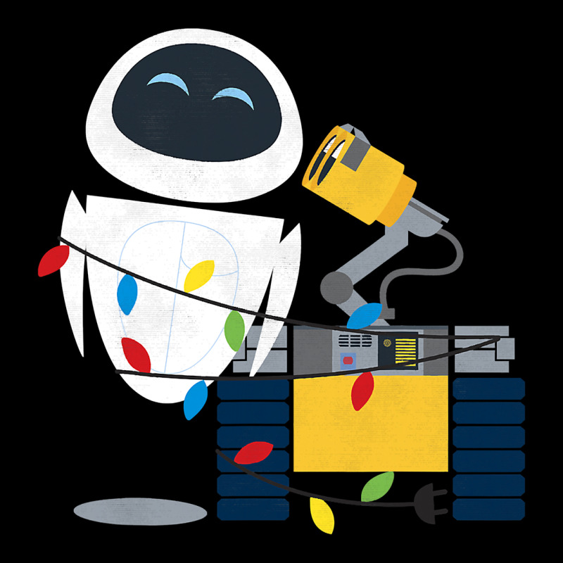 Wall E Eve Christmas Light Wrap Graphic T Shirt Ladies Tee by artisFamous | Teevron
