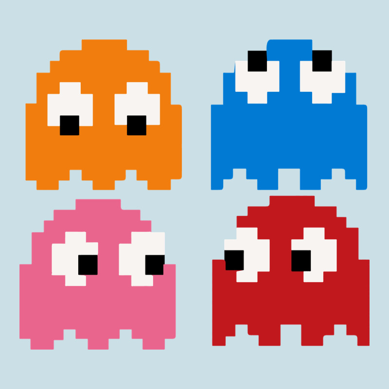 Pacman Ghosts Cool Retro 80s Ladies Tee by artisFamous | Teevron
