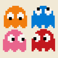 Pacman Ghosts Cool Retro 80s Ladies Tee | Teevron