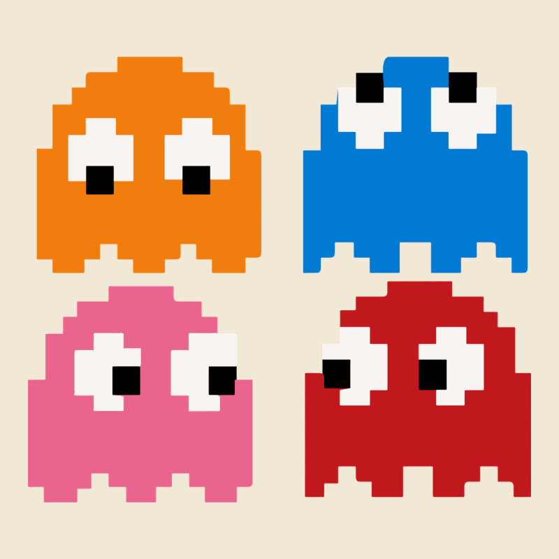 Pacman Ghosts Cool Retro 80s Ladies Tee by artisFamous | Teevron
