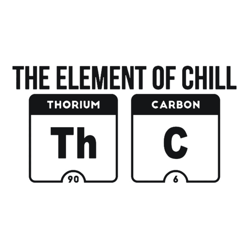 Mens The Element Of Chill Thc Marijuana Joke Black Ladies Tee by artisFamous | Teevron