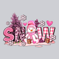 Pink Snowman And Snow Heavyweight Sweatshirt | Teevron