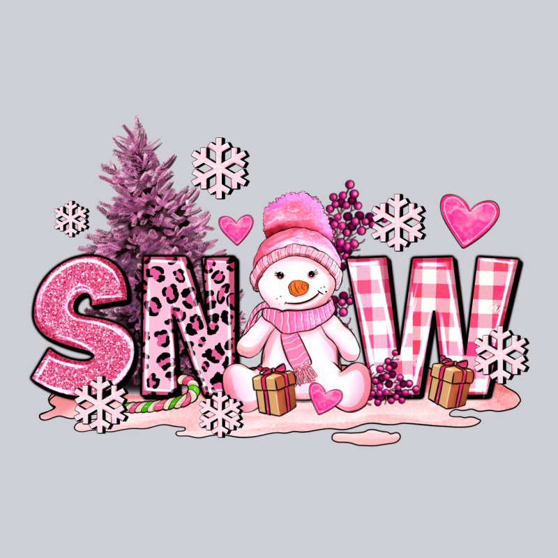 Pink Snowman And Snow Heavyweight Sweatshirt by AdoDesignShop | Teevron