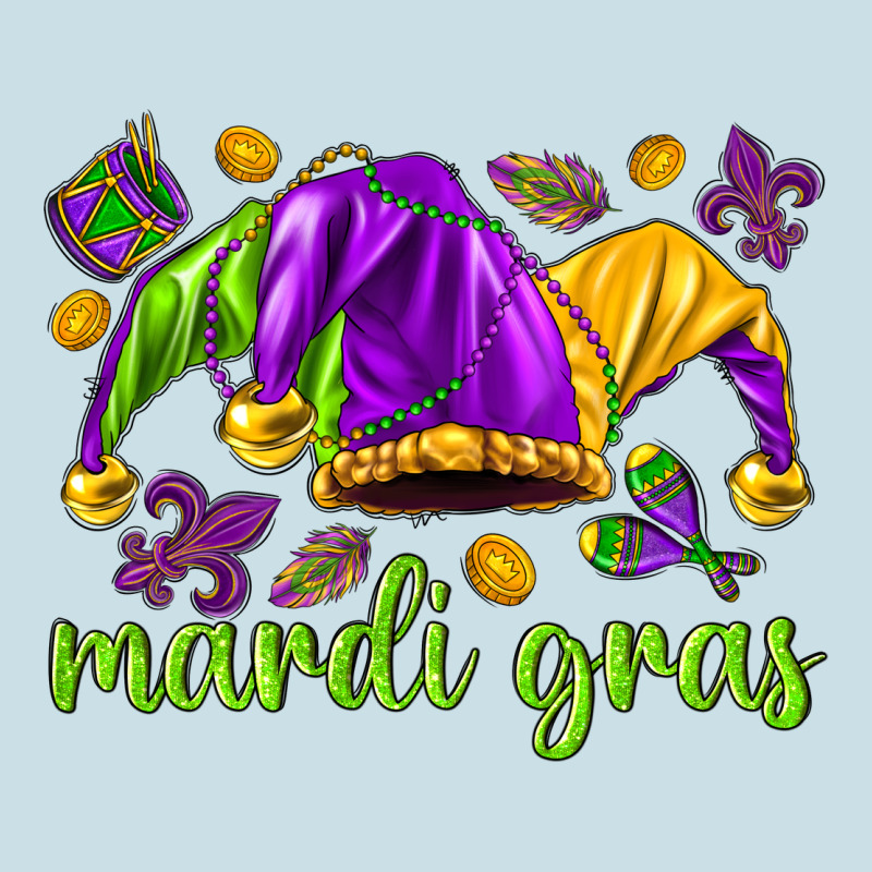 Mardi Gras With Jester Hat Ladies Tee by HowdyJamesFarm | Teevron
