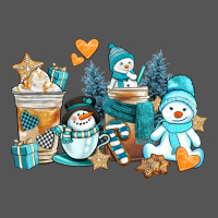 Winter Snowman Coffee Cups Zipper Hoodie | Teevron