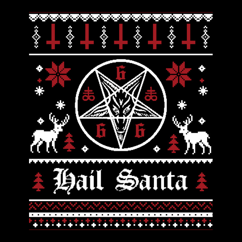 Hail Santa Ugly Christmas Sweater   Sweatshirt Ladies Tee by artisFamous | Teevron