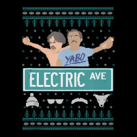 Pardon My Take Electric Avenue Ugly Christmas Sweater Ladies Tee | Teevron