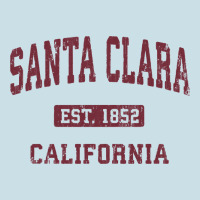 Santa Clara Cali Ca Vintage Athletic Sports Design Ladies Tee | Teevron