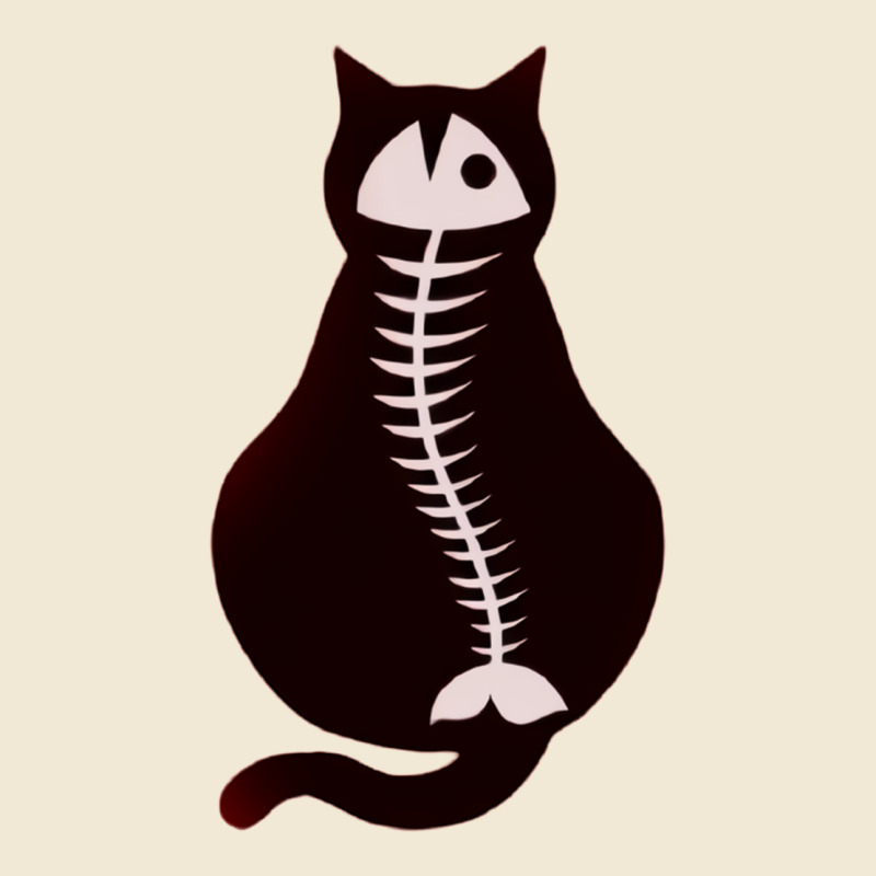 Cat With Fish Bone Ladies Tee by artisFamous | Teevron