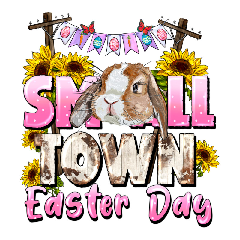 Small Town Easter Day Ladies Tee by CowGirlArtShop | Teevron