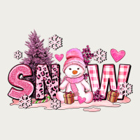 Pink Snowman And Snow Zipper Hoodie | Teevron