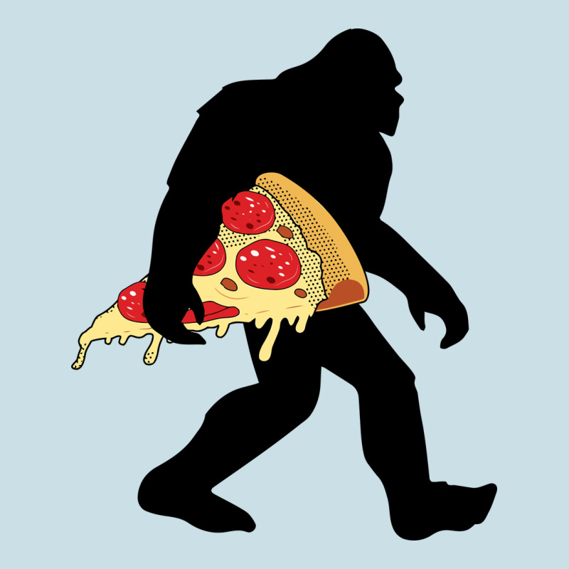 Bigfoot Carrying Pizza Ladies Tee by artisFamous | Teevron