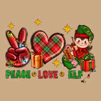 Peace Love Elf Christmas Vintage Hoodie | Teevron