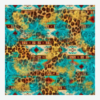 Western Aztec Leopard Glitter Seamless Pattern Urban Heavy Tee | Teevron