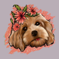 Cockapoo Floral Pink Glitter Vintage Tee | Teevron