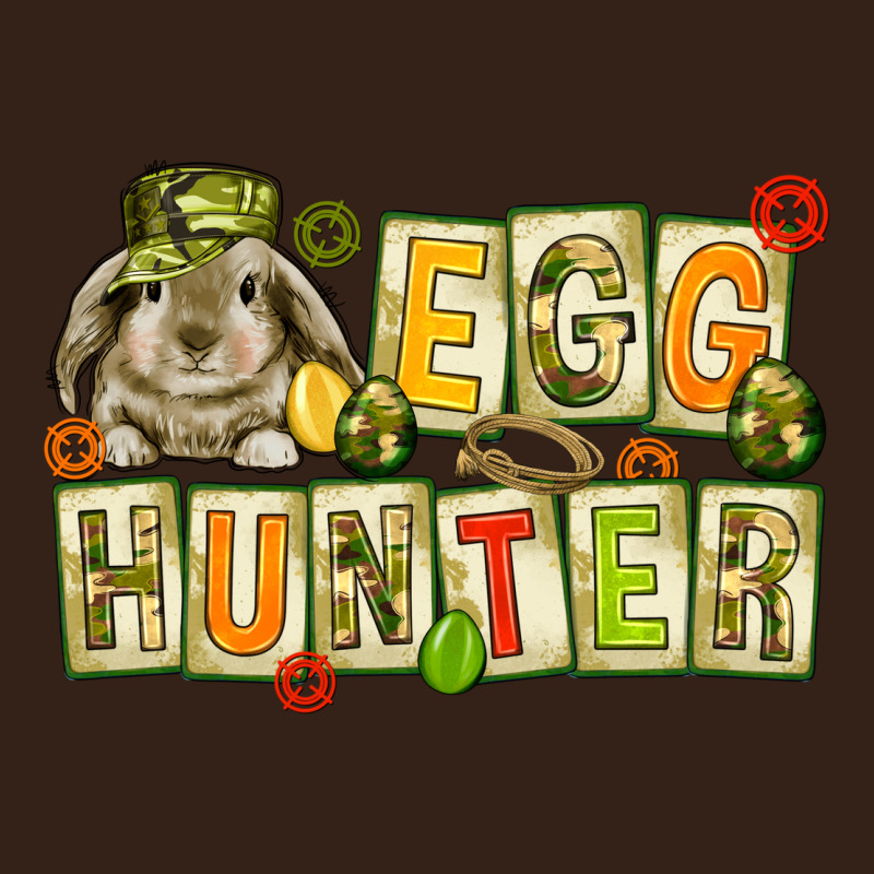 Egg Hunter With Camouflage Plate Letters Easter Heavy Core Tee by HowdyJamesFarm | Teevron