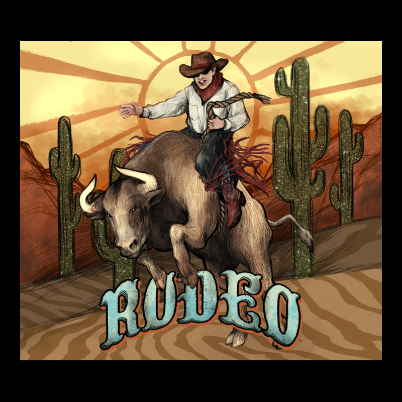 Rodeo Cowboy Bullfighter Western 20oz Skinny Heavy Core Tee by HowdyJamesFarm | Teevron