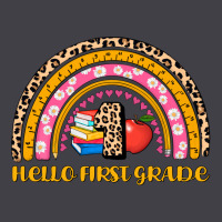 Back To School Rainbow Hello First Grade Heavyweight Hoodie | Teevron