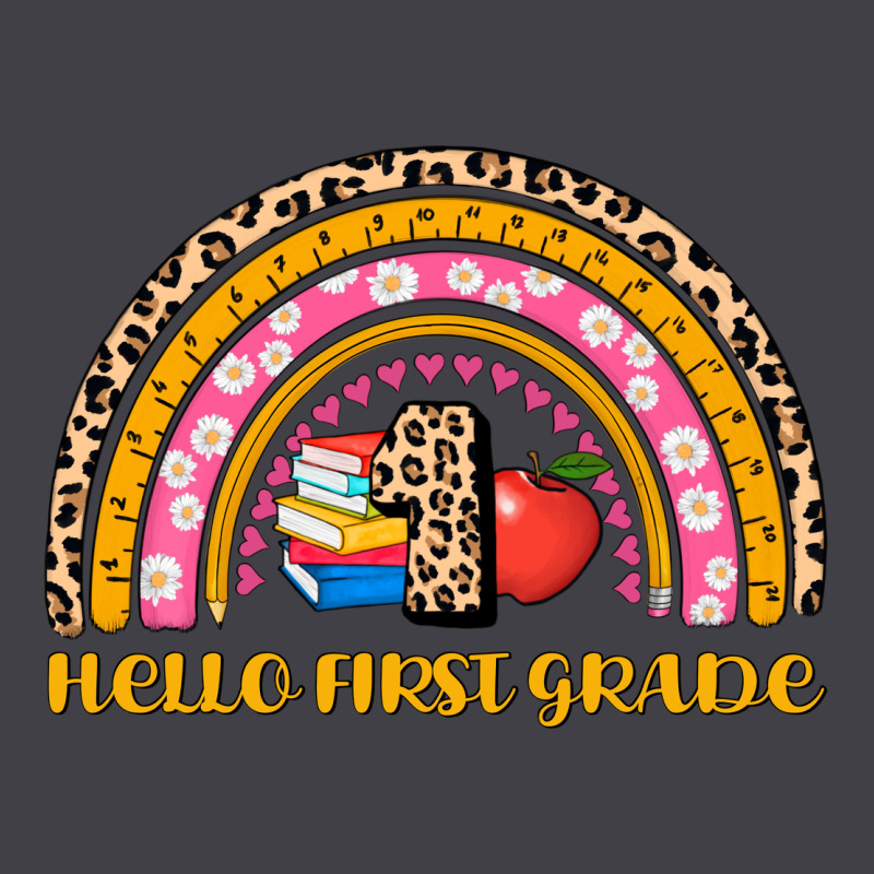 Back To School Rainbow Hello First Grade Heavyweight Hoodie by AdoDesignShop | Teevron