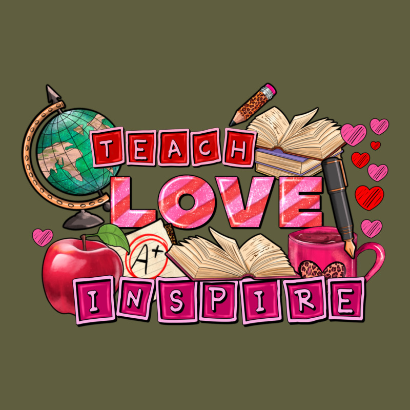 Valentine's Day Teach Love Inspire Vintage Tee by FaDigitalArtStudio | Teevron