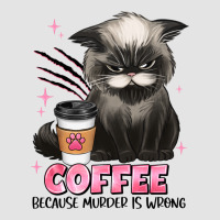 Coffee Because Murder Is Wrong Grumpy Cat Premium Sweatshirt | Teevron