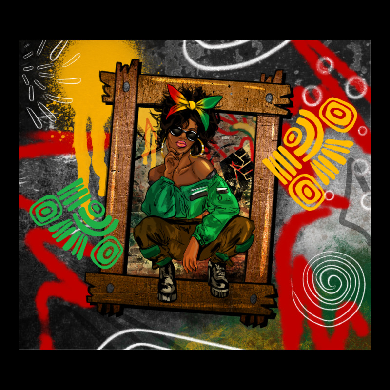Juneteenth Black Woman Fashion Girl Premium Tee by CowGirlArtShop | Teevron