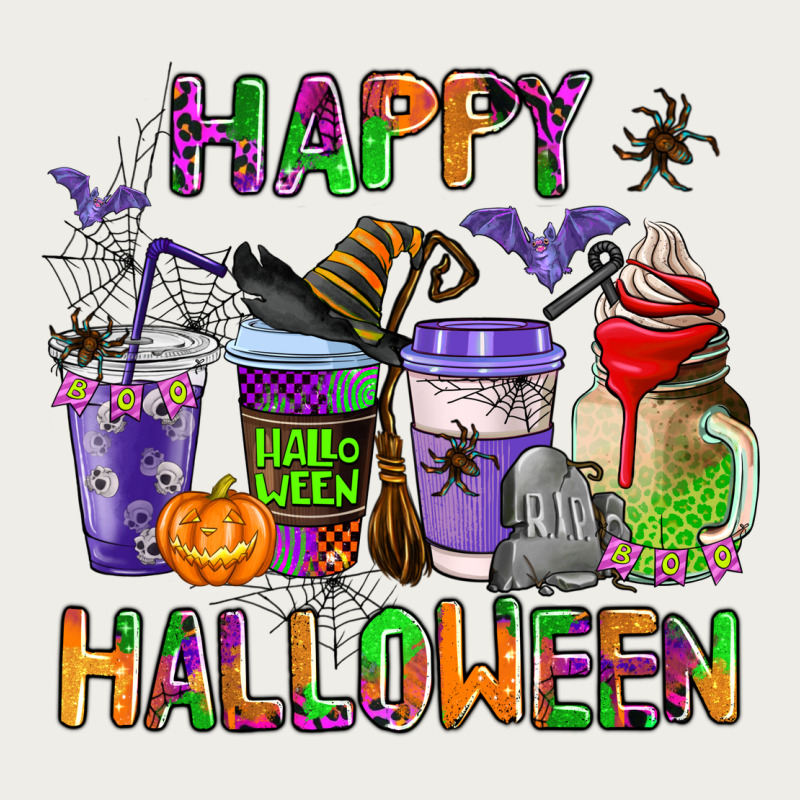 Happy Halloween Coffee Cups Zipper Hoodie by AdoDesignShop | Teevron