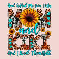 God Gifted Me Two Titles Mom And Kiki And I Rock T Premium Sweatshirt | Teevron