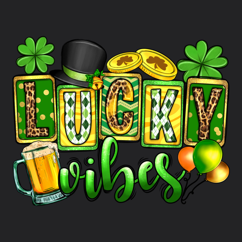 St. Patrick's Lucky Vibes Vintage Tee by OliviaCreatesArt | Teevron