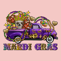 Mardi Gras Skull Truck Urban Heavy Tee | Teevron