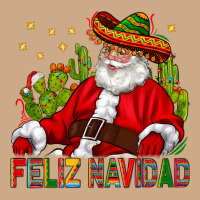 Feliz Navidad Santa With Cactus Vintage Hoodie | Teevron
