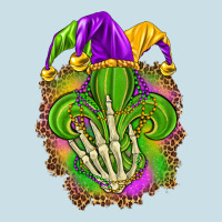 Mardi Gras With Skeleton Hand Ladies Tee | Teevron