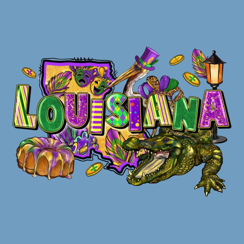 Louisiana Mardi Gras Urban Heavy Tee by FaDigitalArtStudio | Teevron