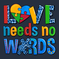 Love Needs No Words Autism Zipper Hoodie | Teevron
