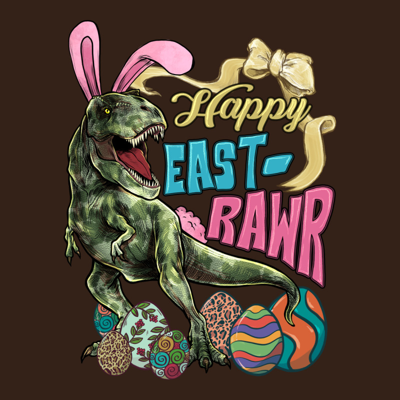 Happy Easter Day T-rex Heavy Core Tee by HowdyJamesFarm | Teevron