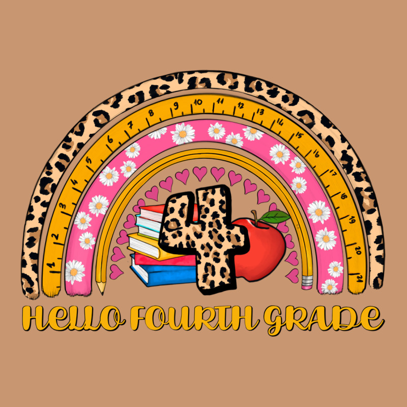 Back To School Rainbow Hello Fourth Grade Heavyweight Hoodie by AdoDesignShop | Teevron