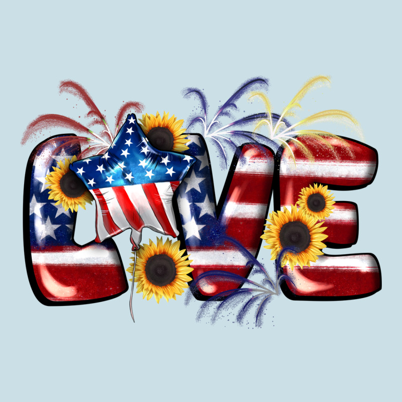 Love 4th Of July Ladies Tee by CowGirlArtShop | Teevron
