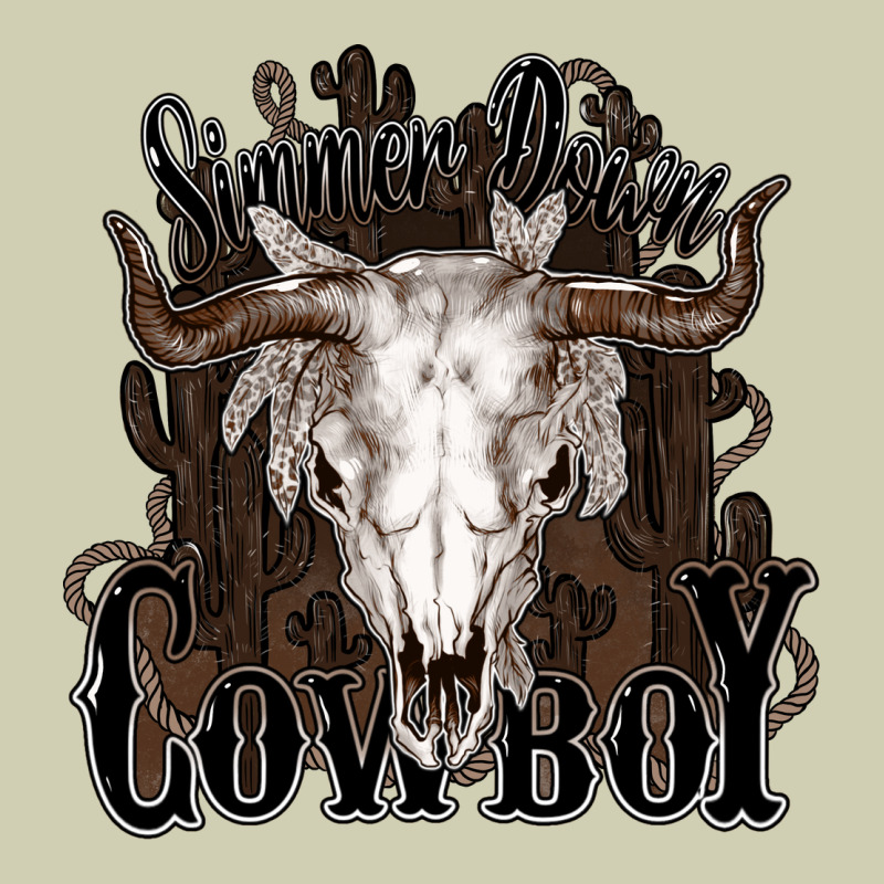 Simmer Down Cowboy Heavy Core Tee by HowdyJamesFarm | Teevron