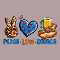 Peace Love Hotdog Vintage Hoodie | Teevron
