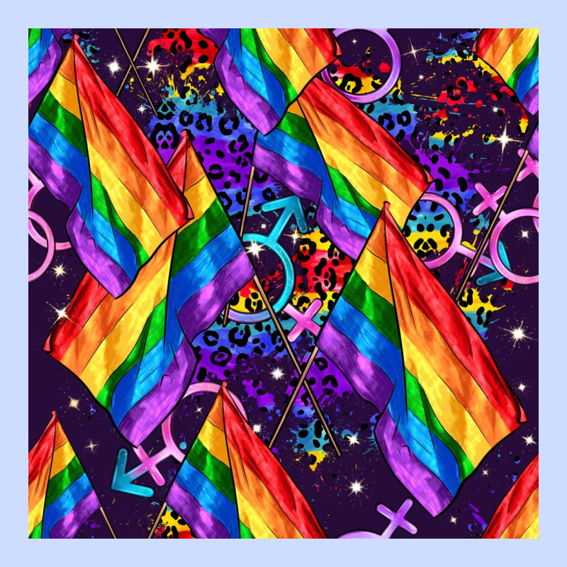 Lgbt Flag Seamless Pattern Urban Heavy Tee by FaDigitalArtStudio | Teevron