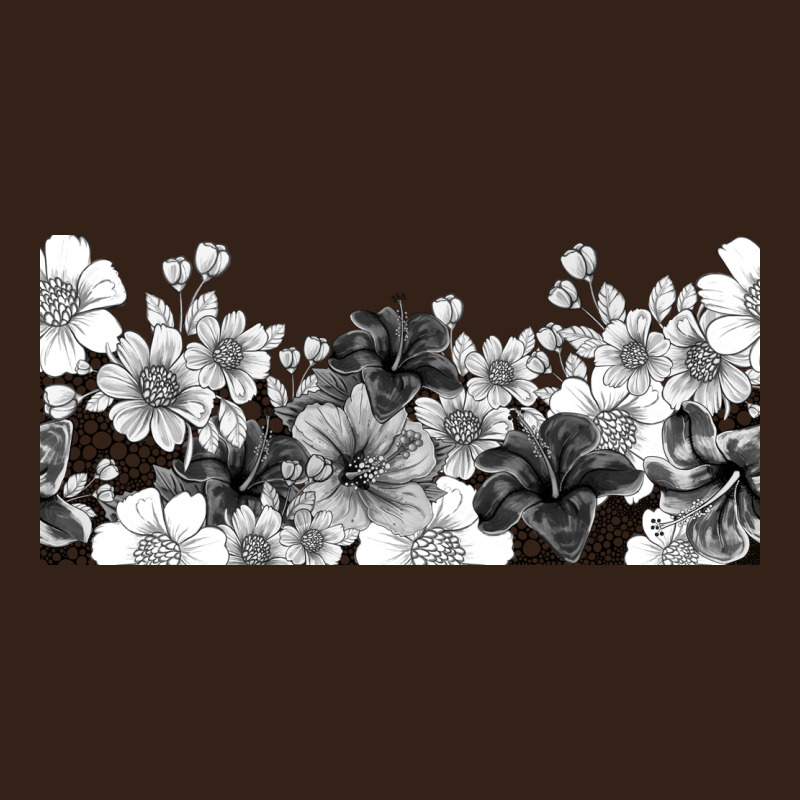 Black And White Floral Heavy Core Tee by TumblerDesignByShophia | Teevron