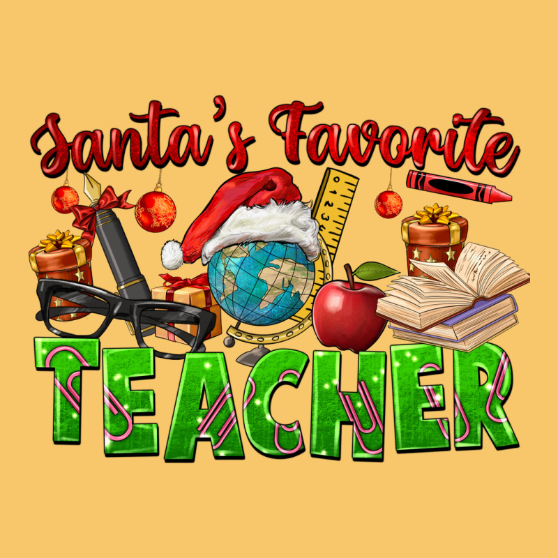 Santa's Favorite Teacher Vintage Hoodie by FaDigitalArtStudio | Teevron