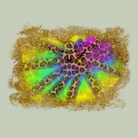 Colorful Glitter Leopard Background Long Sleeve Tee | Teevron