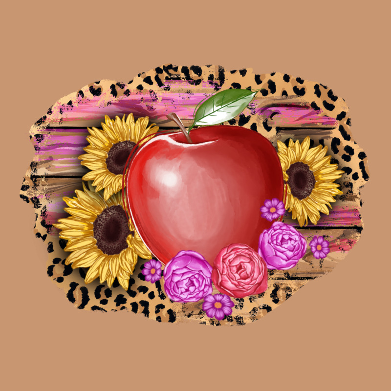 Apple Sunflower Back To School Background Heavyweight Hoodie by AdoDesignShop | Teevron