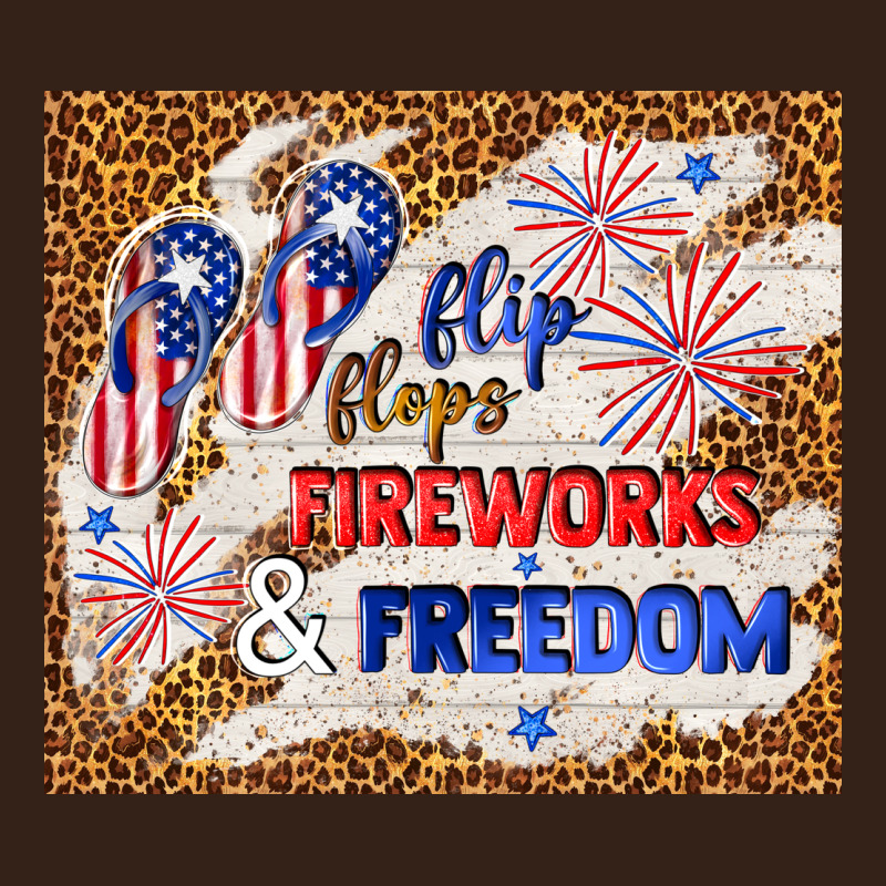 Flip Flops Fireworks & Freedom 4th Of July Heavy Core Tee by TumblerDesignByShophia | Teevron